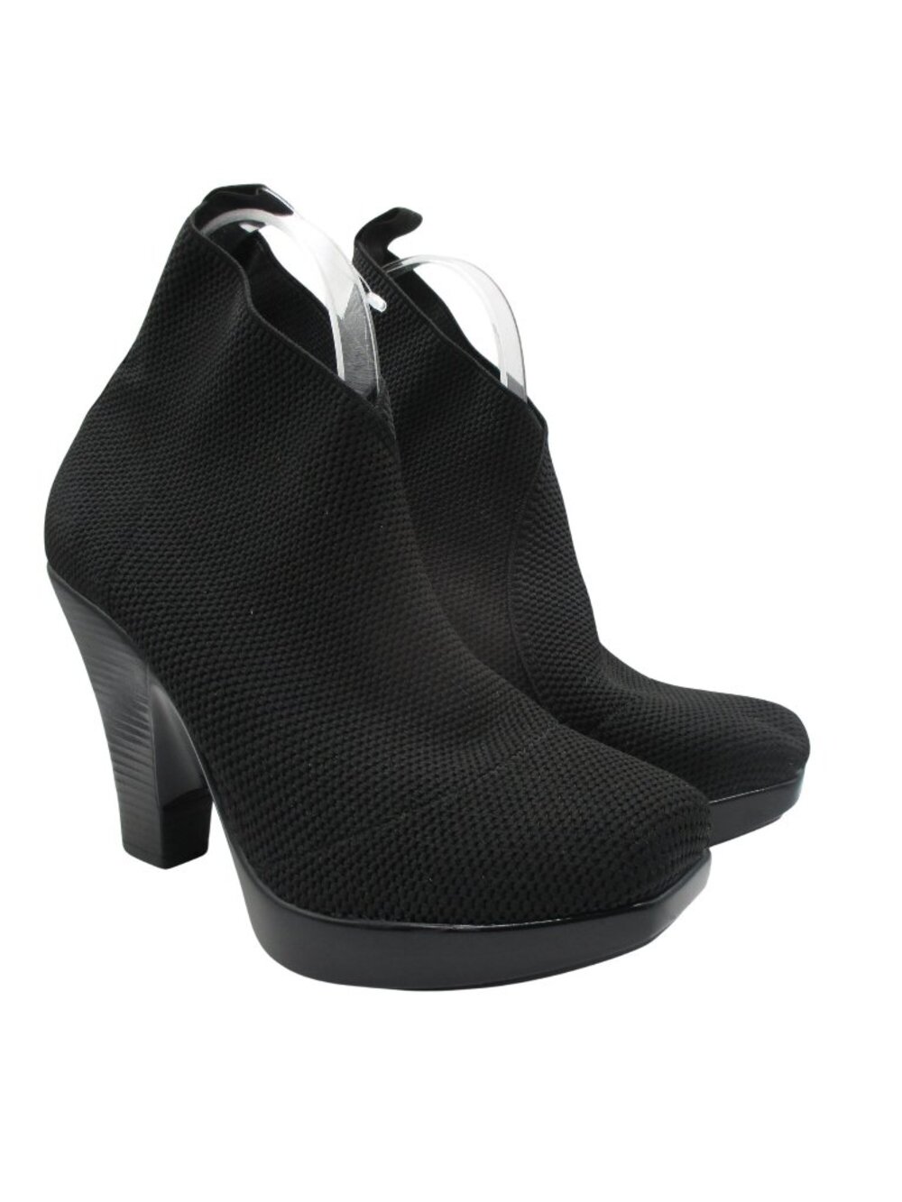 Charleston Shoe Co. Black Stretch Ankle Dress Boot Womens Size 8 minimalist